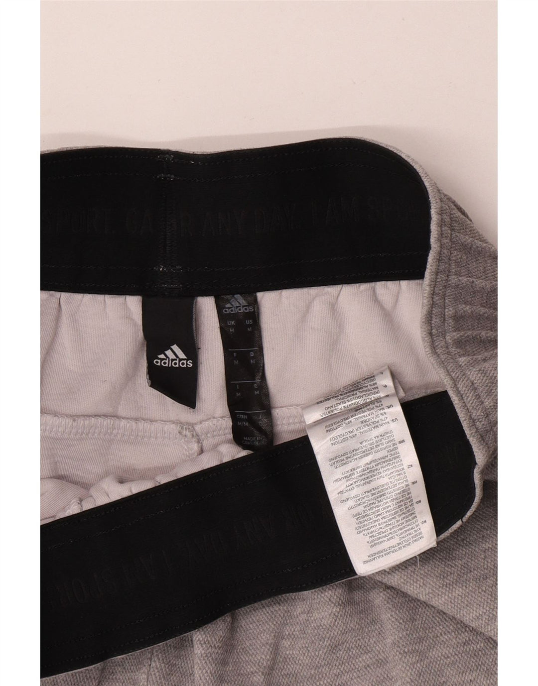 Adidas muške sportske kratke hlače srednje sive boje od pamuka