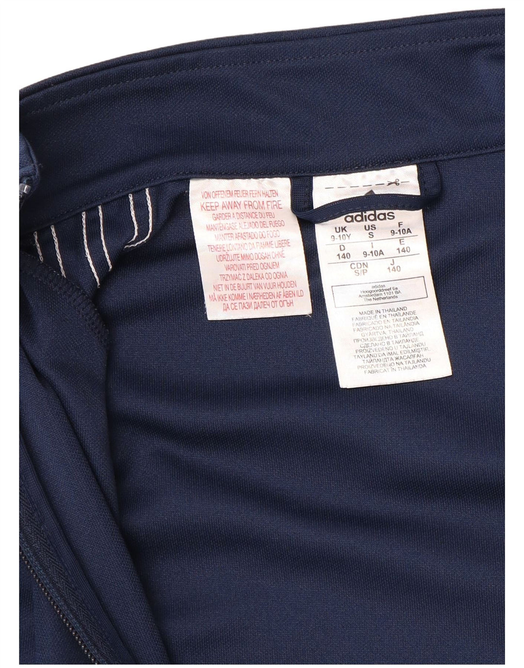 ADIDAS Boys Aeroready Gornja jakna trenirke 9-10 godina tamnoplava poliester