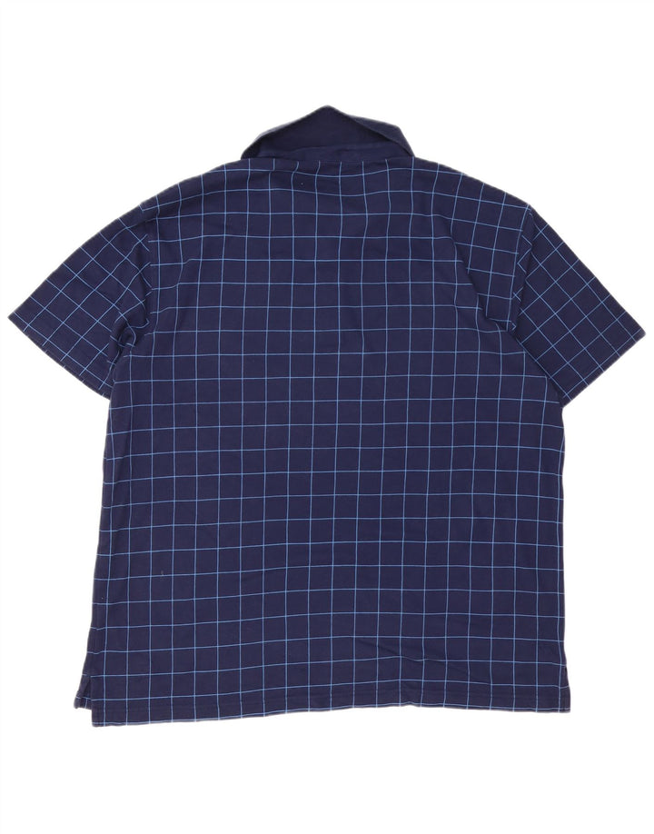 IZOD muška polo majica XL tamnoplavi karirani pamuk