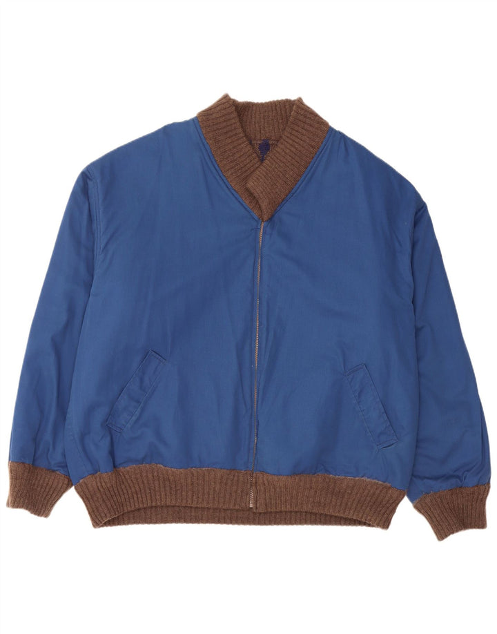 VINTAGE muški reverzibilni džemper XL smeđi Fair Isle