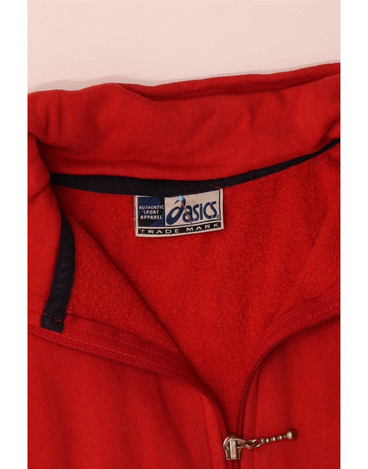 Gornja jakna od trenirke Asics za dječake 11-12 godina, crvena pamuk