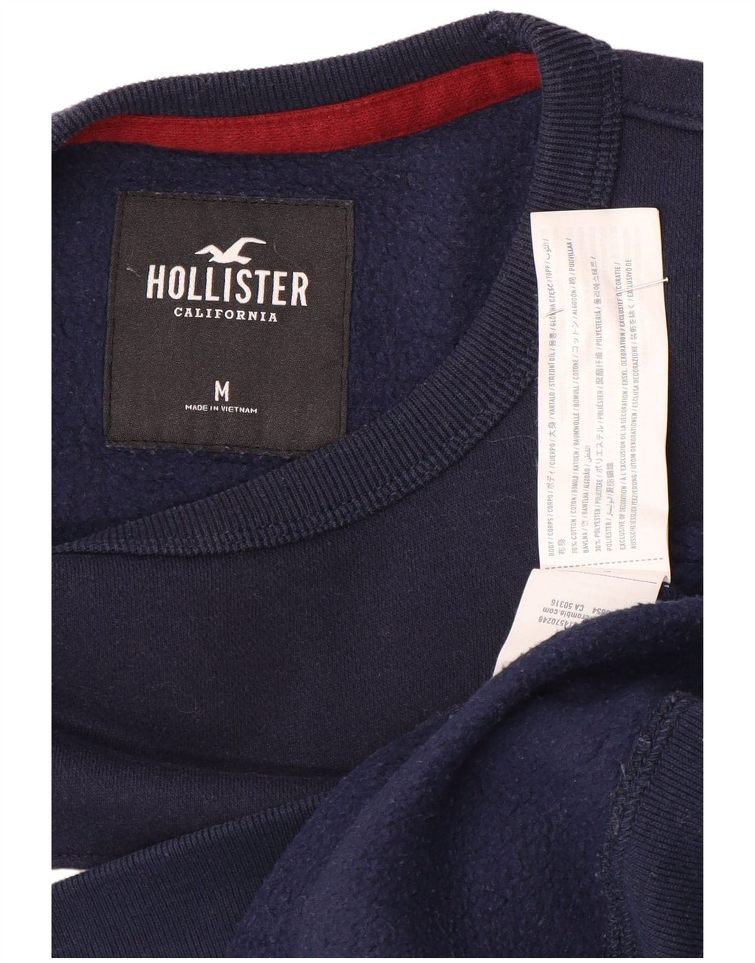 Hollister muška majica s grafičkim motivima srednje plave boje