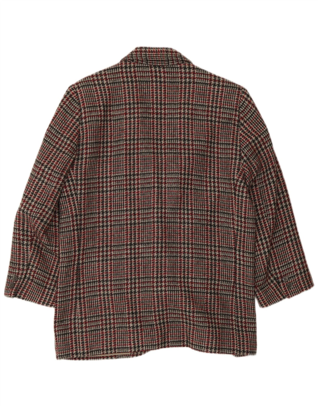 VINTAGE Ženska jakna jakna UK 16 Velika višebojna houndstooth