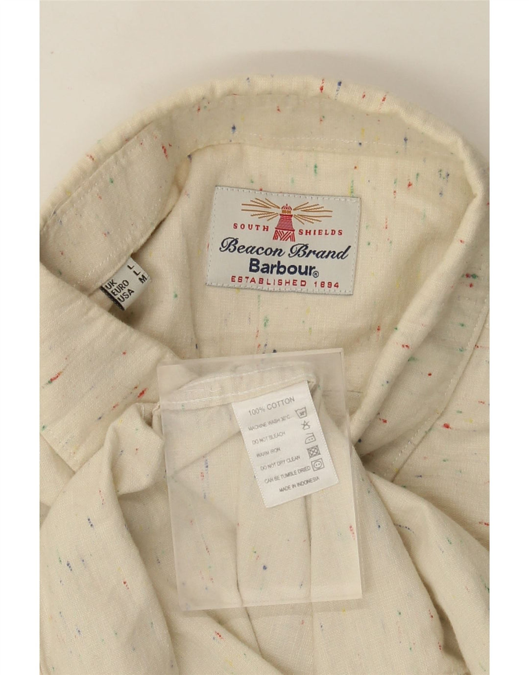 Barbour muška košulja veliki bež flekasti pamuk