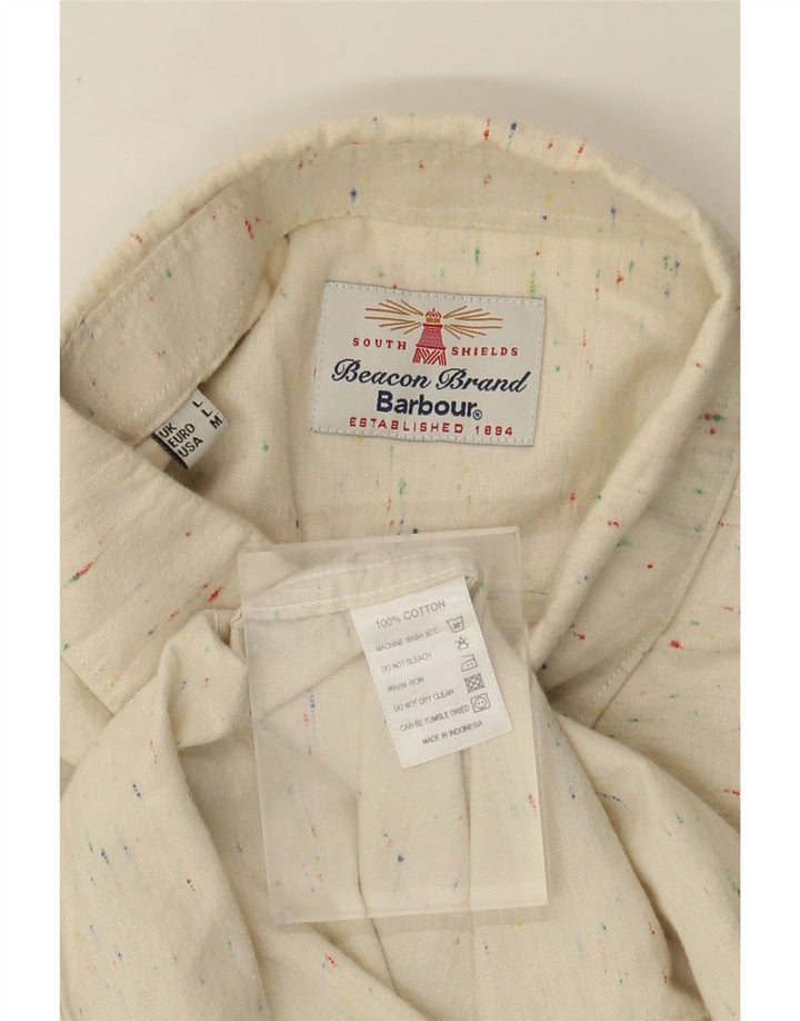 Barbour muška košulja veliki bež flekasti pamuk
