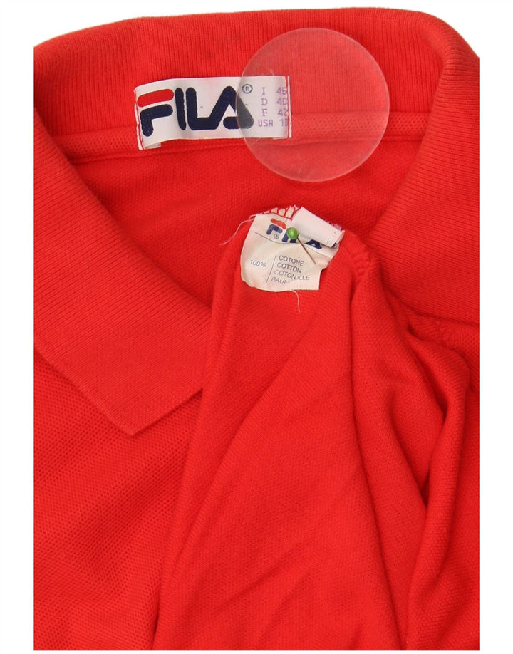 FILA ženska polo majica bez rukava IT 46 velika crvena pamuk