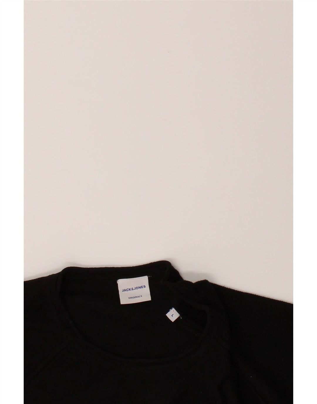 JACK & JONES Mens Crew Neck Jumper Sweater Large Black Vintage Jack & Jones and Second-Hand Jack & Jones from Messina Hembry 