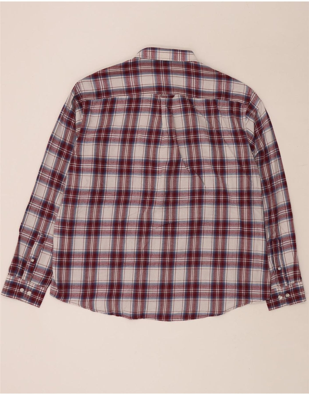 JAMES PRINGLE Muška flanelska košulja 2XL bordo karirani poliester
