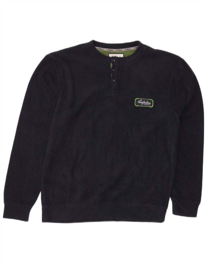 AUSTRALIAN L'ALPINA Muški džemper od flisa srednje tamnoplave boje od poliestera