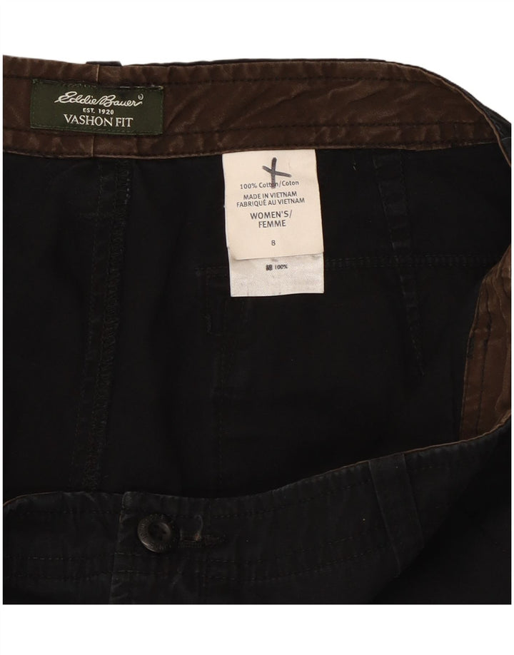 Eddie Bauer Ženske Vashon Fit Capri hlače US 8 srednje W30 L22 crne