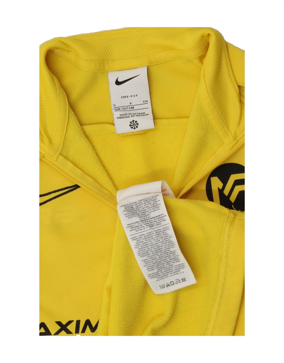 NIKE Boys Dri Fit Graphic Pullover Tracksuit Top 8-9 Years Small  Yellow Vintage Nike and Second-Hand Nike from Messina Hembry 