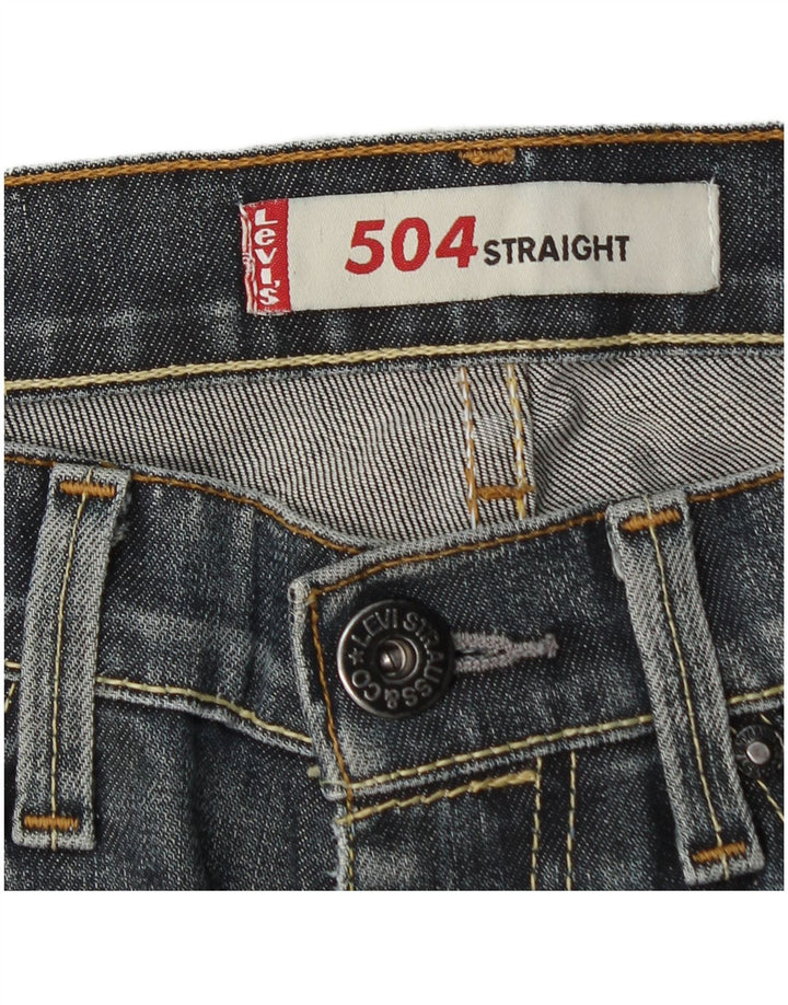 Levi's muške 504 ravne traperice W30 L31 tamnoplave