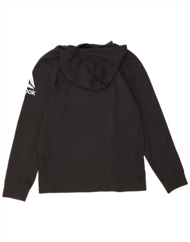 Reebok muška majica s kapuljačom s kapuljačom Srednji crni poliester