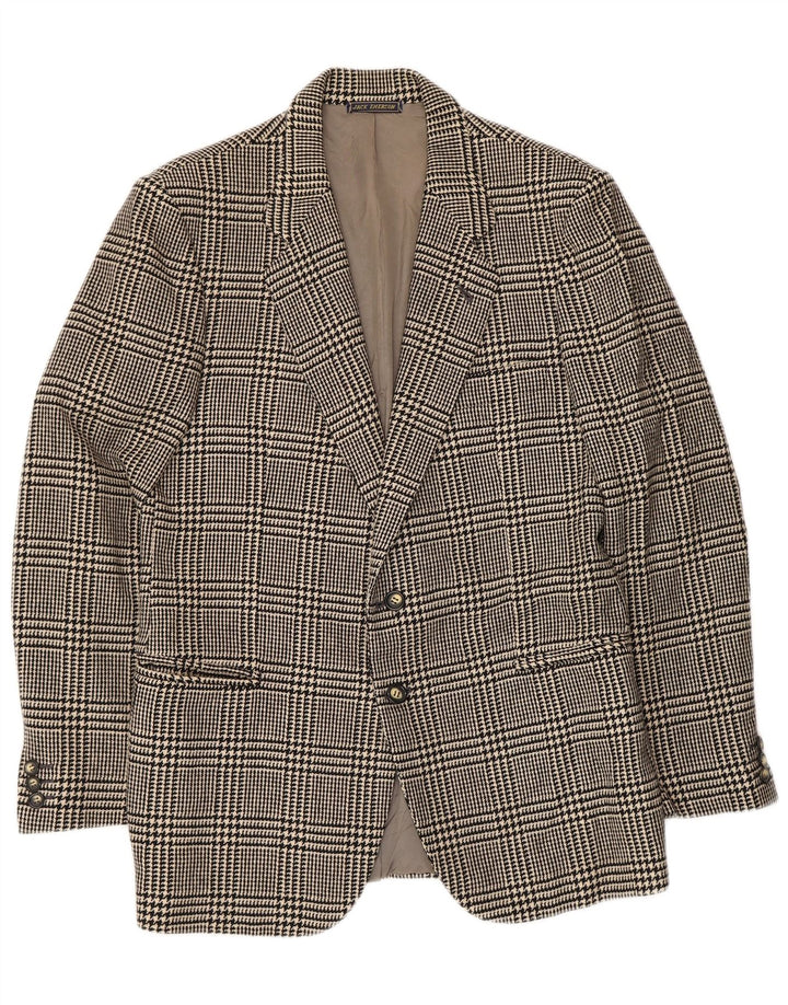 Jack Emerson muška jakna sa 2 gumba UK 36 Mala crna houndstooth