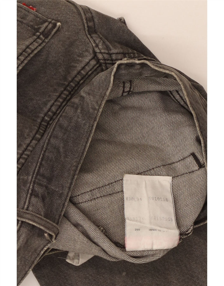 Levi's muške ravne traperice W30 L34 sivi pamuk
