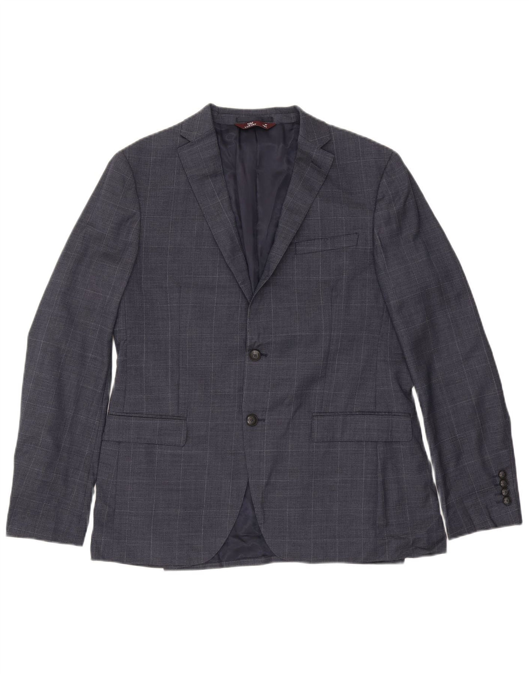 Marks & Spencer muška uska jakna s dva gumba UK 42 XL tamnoplava karirana
