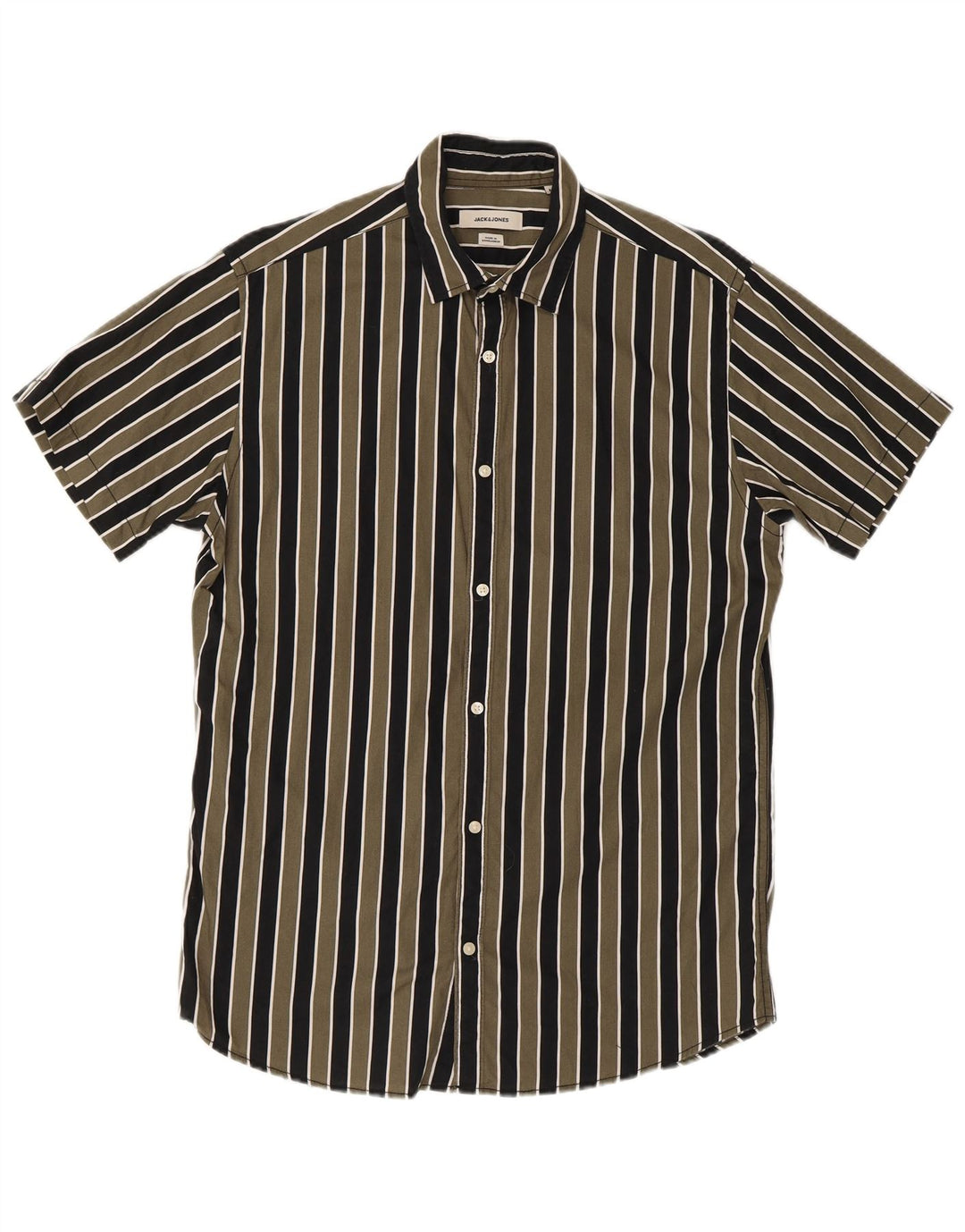 Jack & Jones muška majica kratkih rukava standardnog kroja srednje zelene pruge