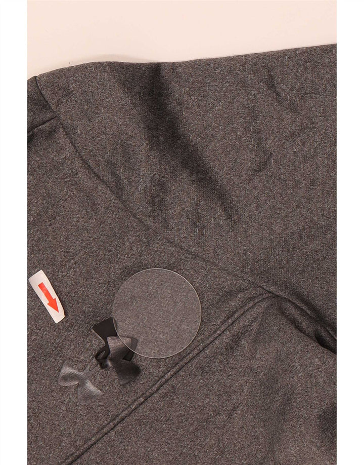 Muška trenirka Under Armour Cold Gear s patentnim izrezom, mala siva majica