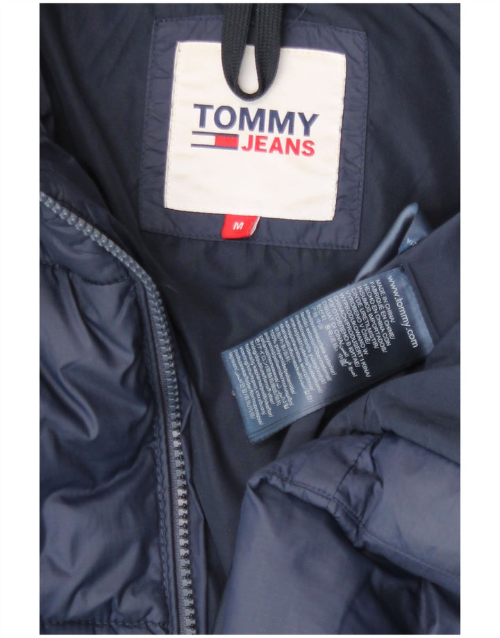 Ženska podstavljena jakna Tommy Hilfiger UK 14 Srednje tamnoplavi poliamid
