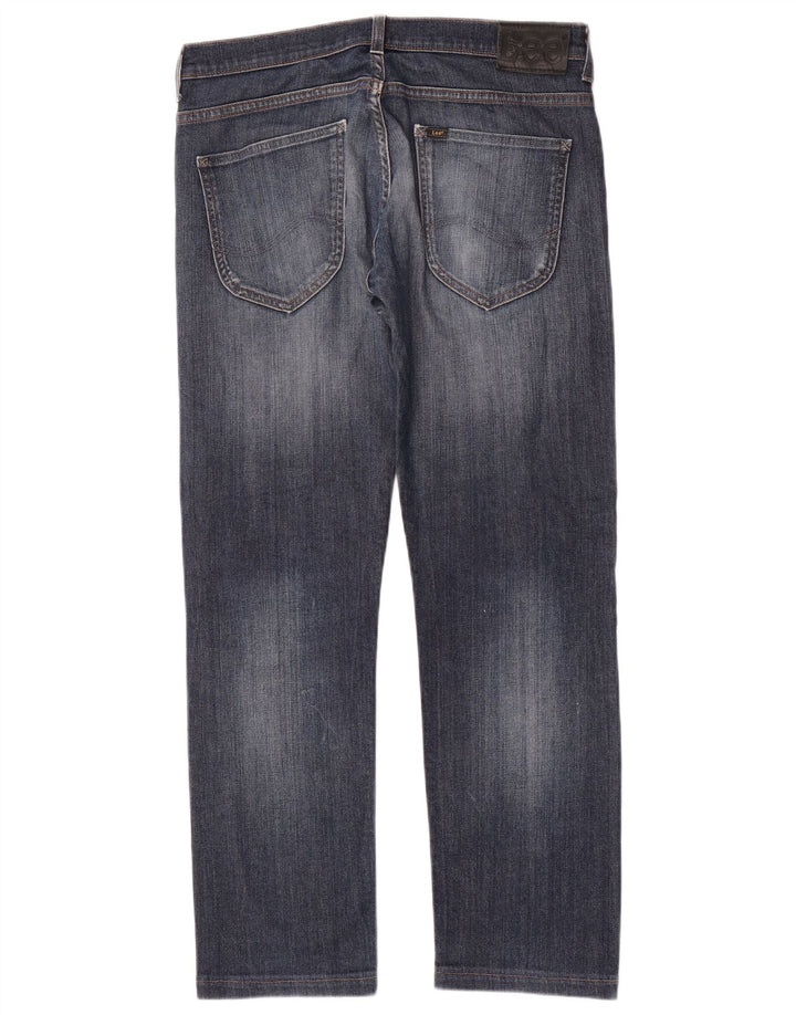 Lee Mens Powell Straight Jeans W33 L30 Plavi pamuk