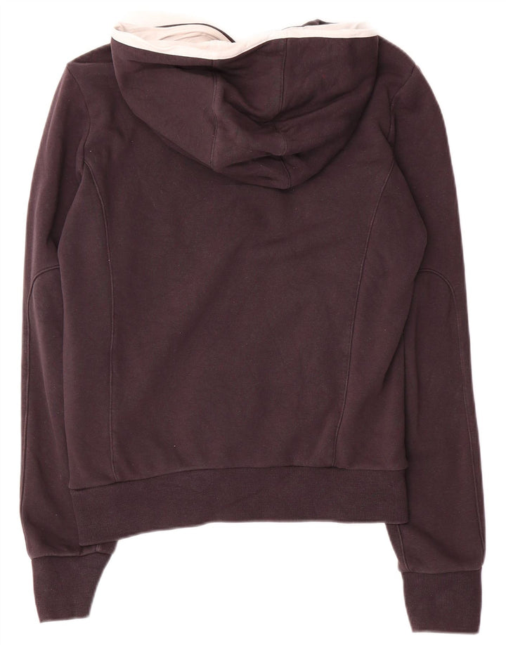 Bikkembergs ženska majica s kapuljačom s dugmadima i ovratnikom UK 14 Srednje crni pamuk