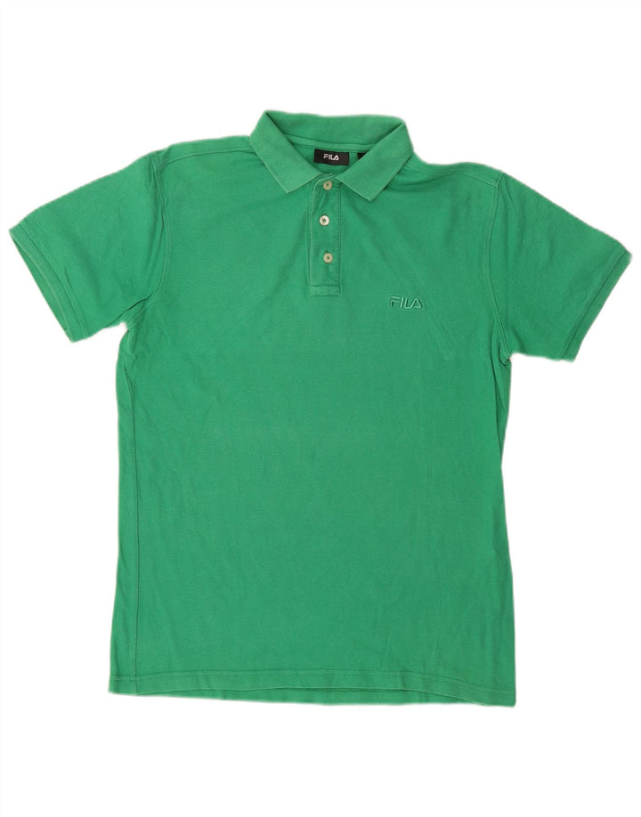 FILA Mens Polo Shirt Small Green Cotton