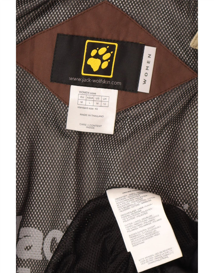 Jack Wolfskin ženska kišna jakna s kapuljačom UK 12 srednje bež poliester