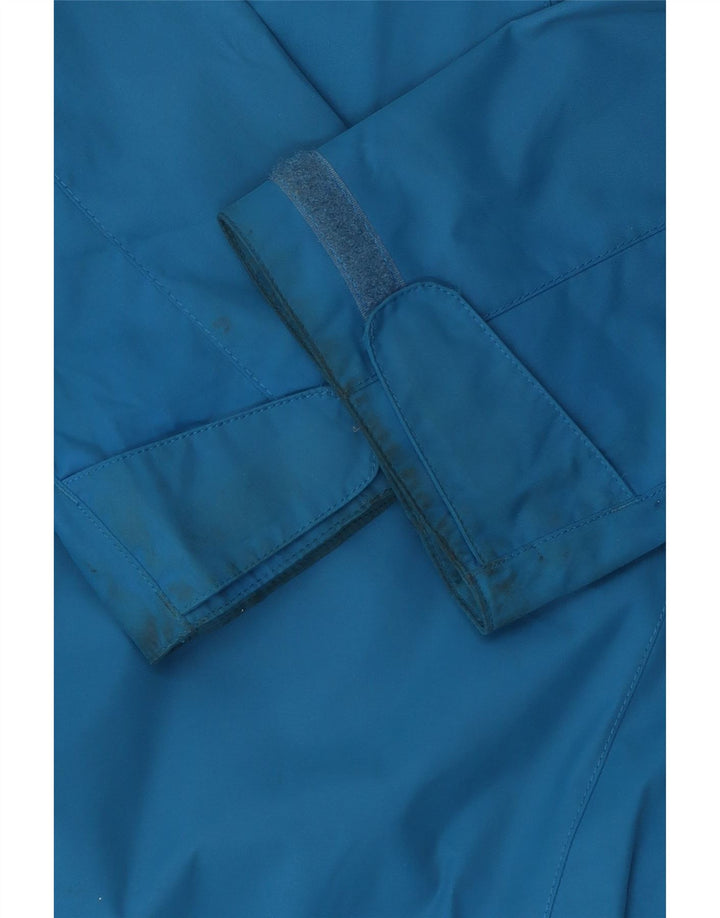 JACK WOLFSKIN Muška kišna jakna s kapuljačom UK 40 Large Blue Polyamide