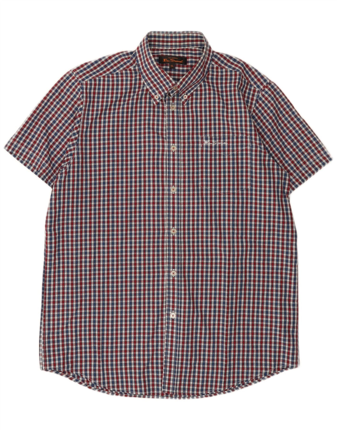 Ben Sherman muška košulja kratkih rukava XL višebojni gingam