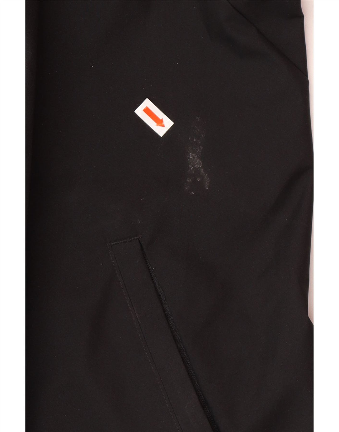 ADIDAS muška kišna jakna s kapuljačom s grafičkim motivima UK 46 3XL crni poliester