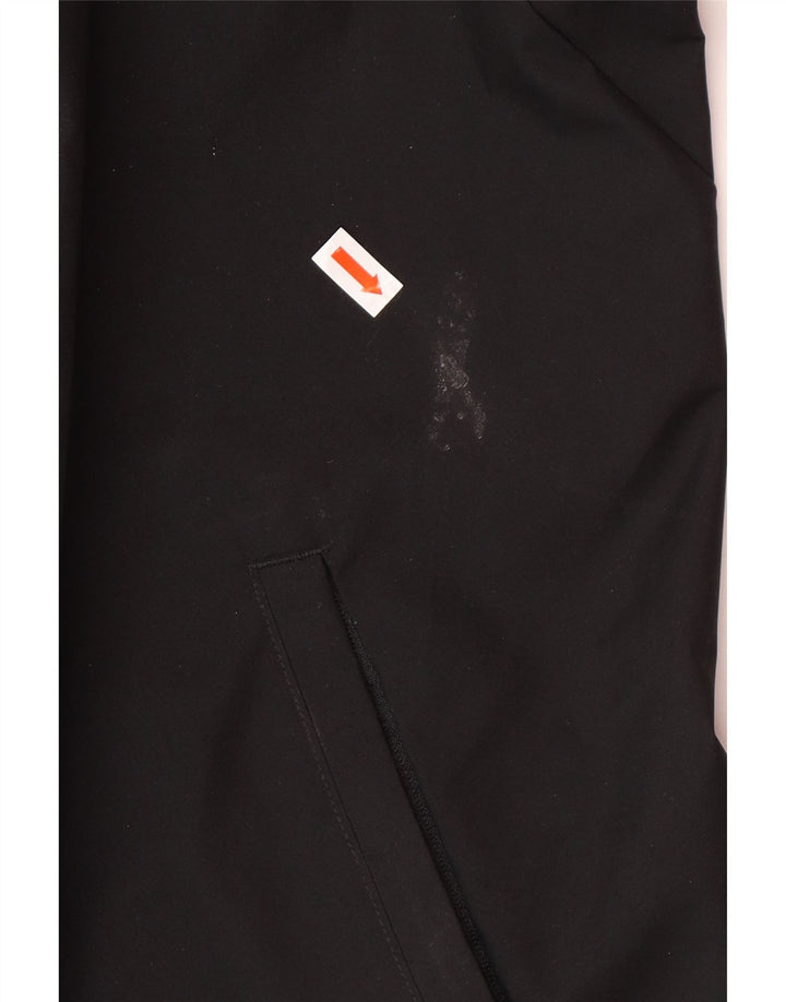 ADIDAS muška kišna jakna s kapuljačom s grafičkim motivima UK 46 3XL crni poliester