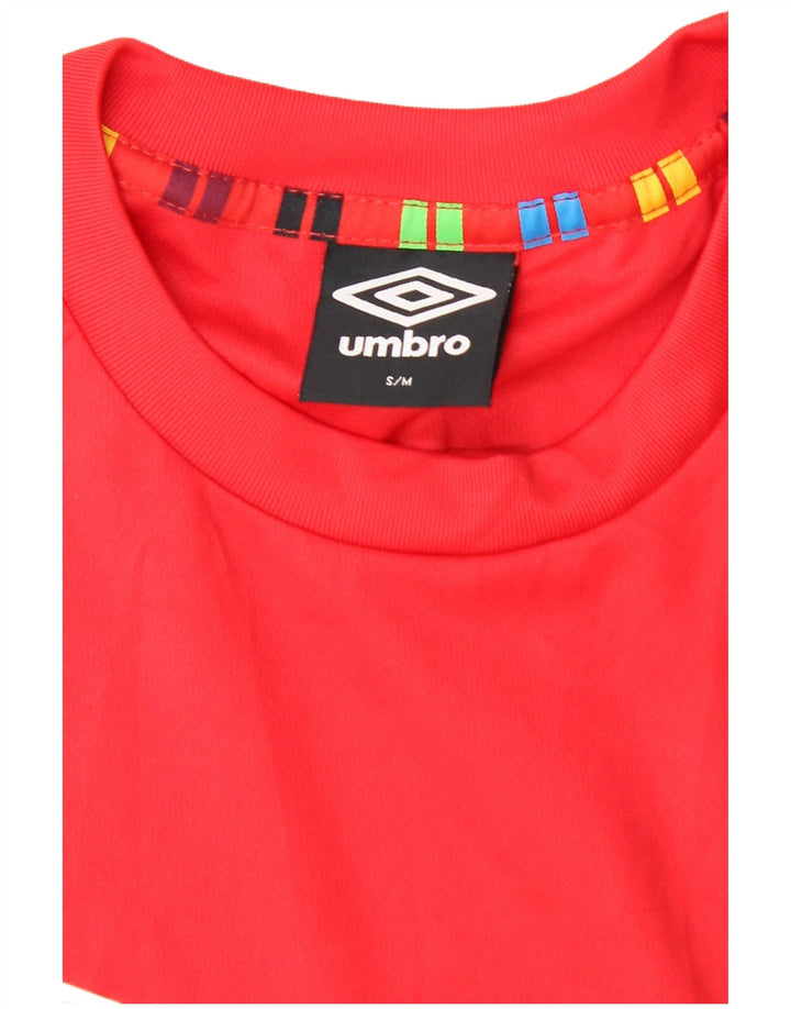 UMBRO muška majica kratkih rukava Mali crveni poliester u boji