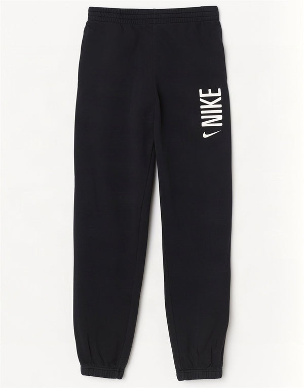 Nike Ženske grafičke trenirke, hlače za trčanje UK 18 XL, crni pamuk