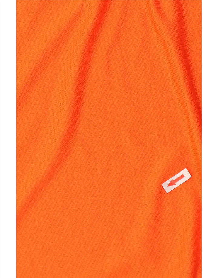 Nike muška Dri Fit majica s dugim rukavima, veliki narančasti poliester