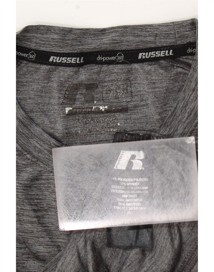 RUSSELL ATHLETIC Dri-Power muška majica dugih rukava male sive mrlje