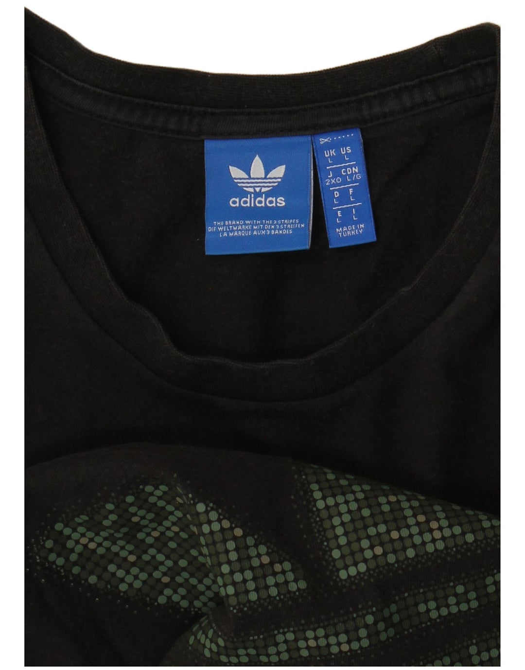 Adidas muška velika crna majica s grafičkim motivima