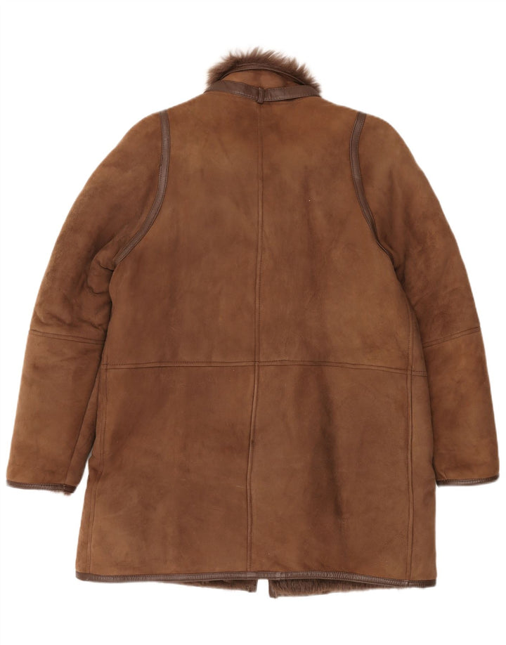 Vintage ženski kaput od šišmiša EU 42 XL smeđi