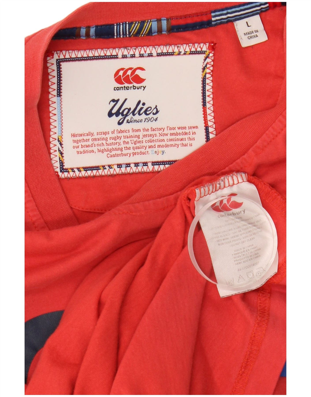 CANTERBURY Muška majica kratkih rukava s grafičkim motivima, veliki crveni pamuk