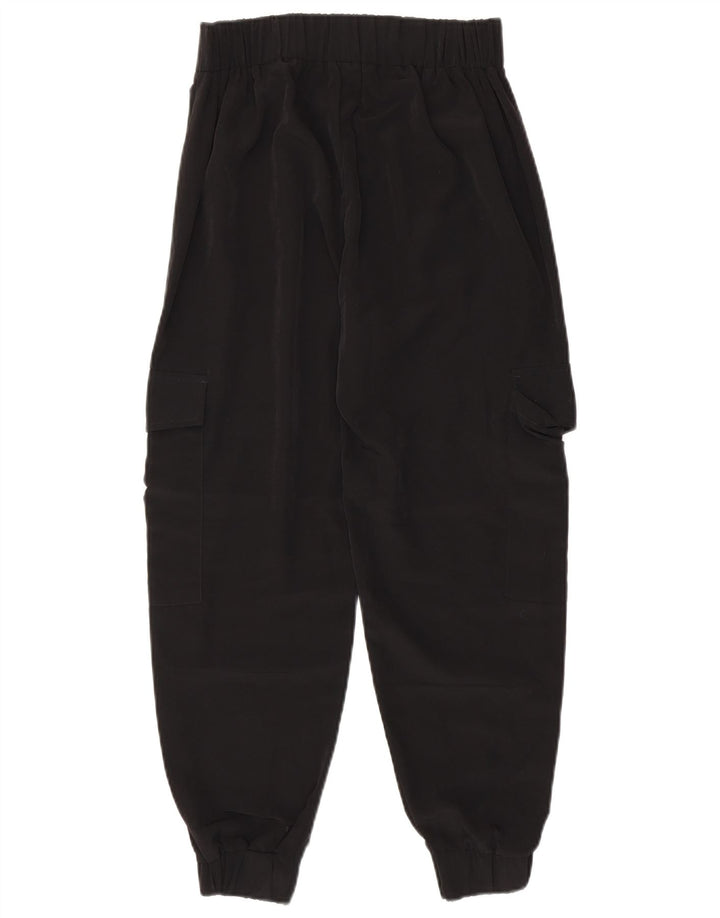 Zara ženske Joggers Cargo hlače XS W24 L25 crni poliester