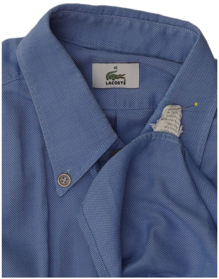 Lacoste muška košulja kratkih rukava, veličina 40, srednje plavi pamuk
