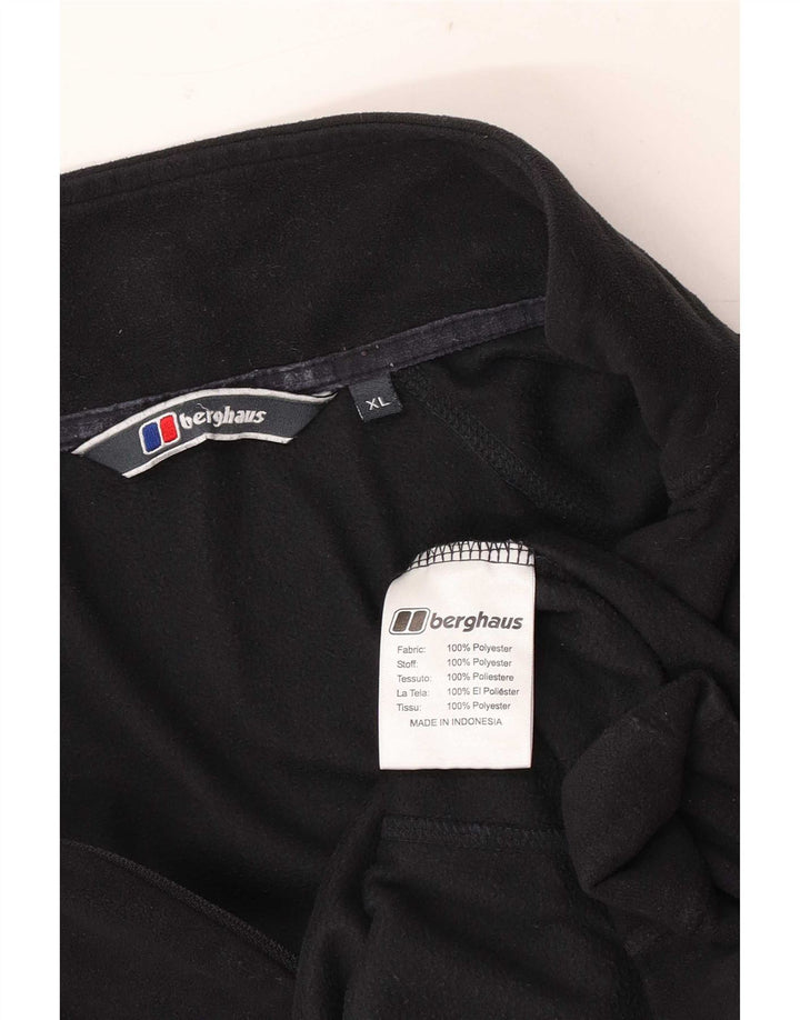 Berghaus muški džemper od flisa s patentnim izrezom XL crni poliester