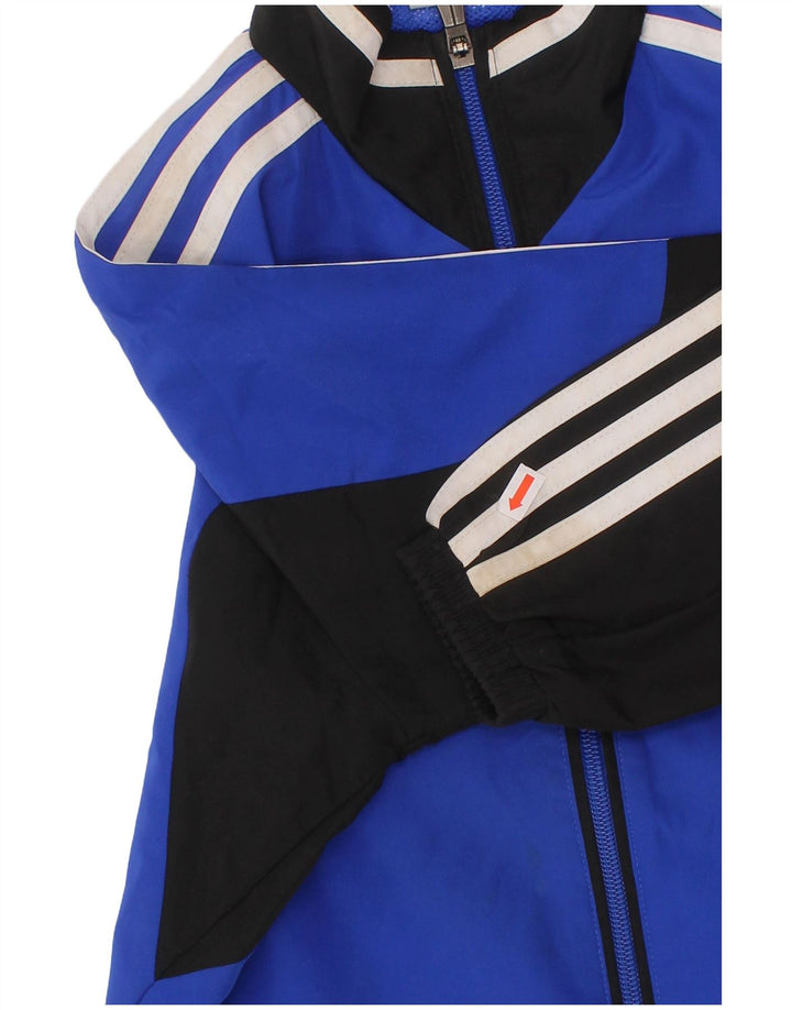 ADIDAS Gornja jakna trenirke za dječake 7-8 godina, poliester plave boje