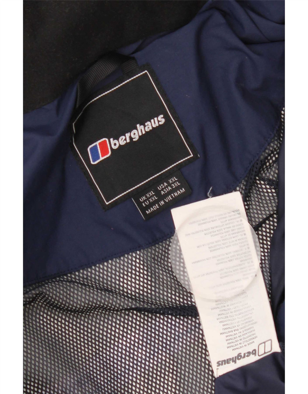 Berghaus muška kišna jakna s kapuljačom UK 44 2XL tamnoplavi poliester