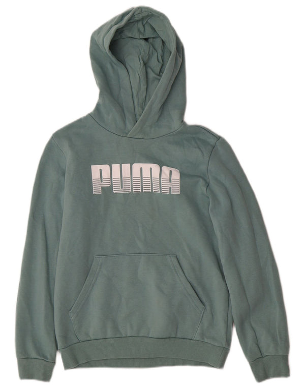 Puma Boys Graphic Hoodie Džemper 11-12 godina, plavi pamuk
