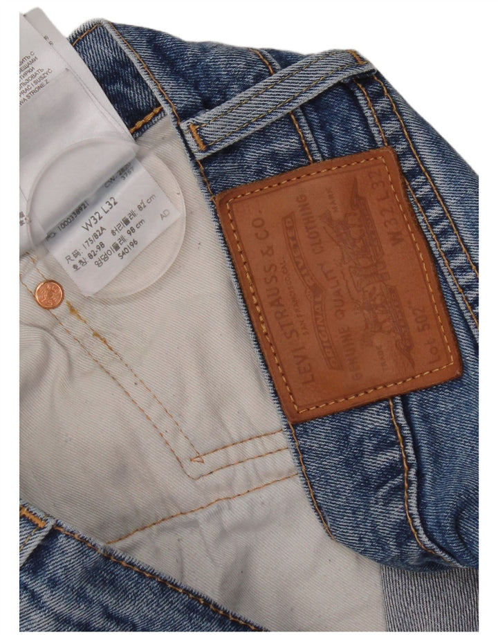 Levi's muške 502 ravne traperice W32 L32 plavi pamuk