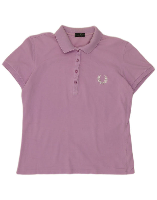 Fred Perry ženska polo majica UK 20 2XL ljubičasti pamuk