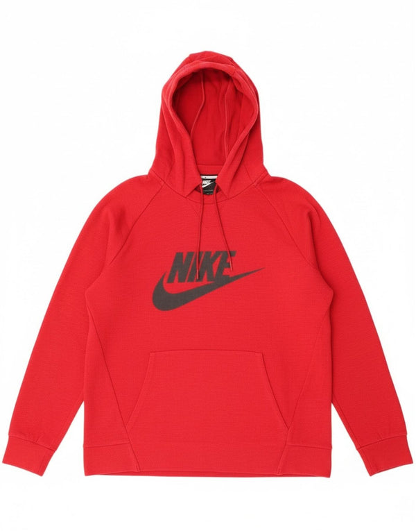 Nike muška majica s kapuljačom srednje veličine, crveni pamuk