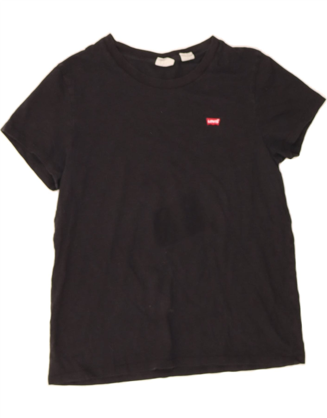 LEVI'S Womens T-Shirt Top UK 12 Medium Black Cotton Vintage Levi's and Second-Hand Levi's from Messina Hembry 