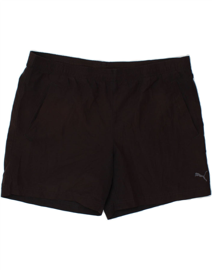 PUMA Mens Sport Shorts Large Black Polyester Vintage Puma and Second-Hand Puma from Messina Hembry 