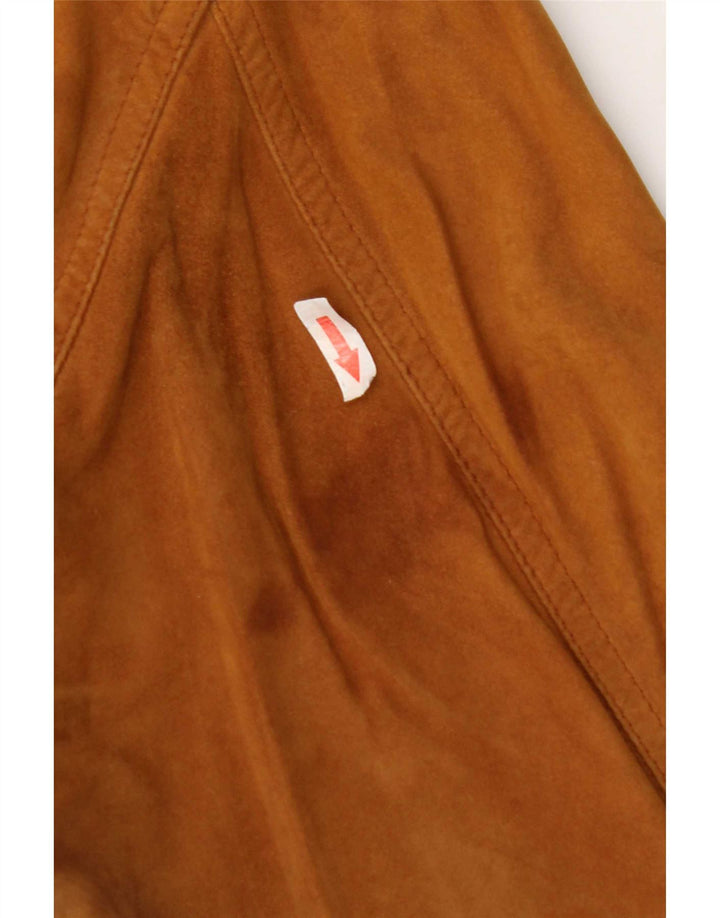 Vintage ženska bomber jakna od brušene kože UK 18 XL smeđa